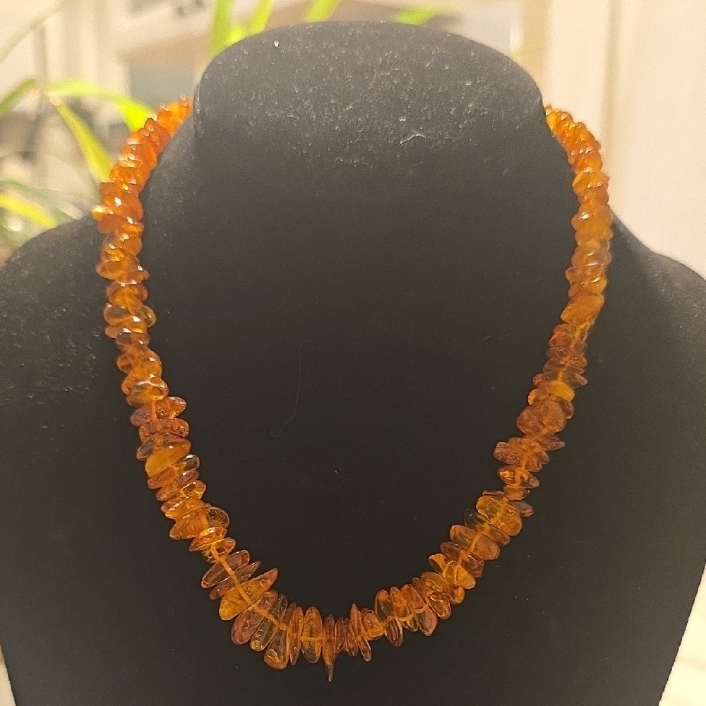 Amber Beaded Necklace